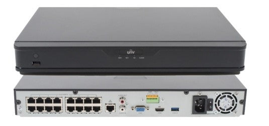 16ch Uniview NVR with 16 POE (NDAA Compliant)