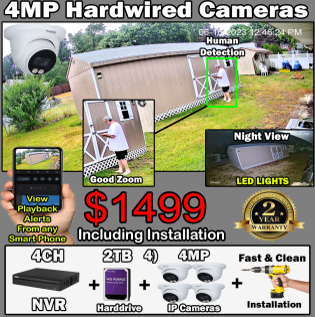 4MP Led Camera Deal (4 Cameras)