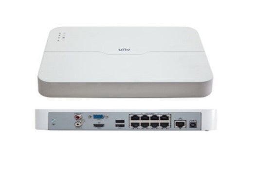 8ch Uniview NVR with 8 POE (NDAA Compliant)