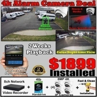 8MP Alarm Camera Deal (4 Cameras)